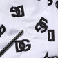 White DG Monogram Hooded Quilted Jacket