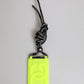 Yellow Green Rubber DG Embossed Adjustable Badge Holder