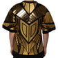 Black Metallic Print Nylon Crewneck T-shirt