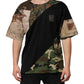 Multicolor Patchwork Cotton CrewNeck  T-shirt