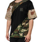 Multicolor Patchwork Cotton CrewNeck  T-shirt