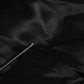 Black Cotton Plaque Track Cardigan Sweater
