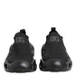 Black Slip On Wave Low Top Men Sneaker Shoes