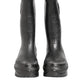 Metallic Black Pull On Rain Boots Men Shoes