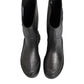 Metallic Black Pull On Rain Boots Men Shoes