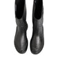 Metallic Black Pull On Rain Boots Men Shoes
