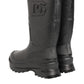 Metallic Black Pull On Rain Boots Men Shoes