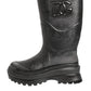 Metallic Black Pull On Rain Boots Men Shoes