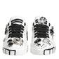 White Portofino Crystal Sneakers  Shoes