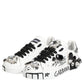 White Portofino Crystal Sneakers  Shoes