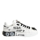 White Portofino Crystal Sneakers  Shoes