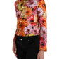 Multicolor Daisy Print Floral Fantasy Jacket