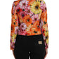 Multicolor Daisy Print Floral Fantasy Jacket