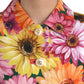 Multicolor Daisy Print Floral Fantasy Jacket