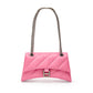 Pink Leather Shoulder Bag