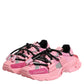 Pink Low Top Space Women Sneakers Shoes