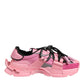 Pink Low Top Space Women Sneakers Shoes
