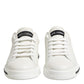 Black White Leather Portofino Sneaker Shoes