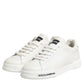 Black White Leather Portofino Sneaker Shoes