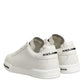 Black White Leather Portofino Sneaker Shoes
