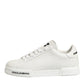 Black White Leather Portofino Sneaker Shoes