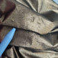 Gold Metallic Stretch Bodycon Ruched Dress