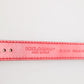 Red Exotic Leather Gold Tone Metal Buckle Women Armband