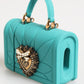 Turquoise Silicone Devotion Heart Cover Bag Airpods Case