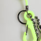Green Springy Key Holder DG Logo Men's Keychain Keyring