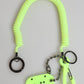 Green Springy Key Holder DG Logo Men's Keychain Keyring