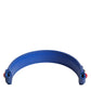 Blue Embellished Leather Bag Handle Women Shoulder Strap