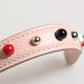 Light Pink Embellished Leather Bag Handle  Shoulder Strap