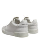White Miami Leather Low Top Sneakers Shoes
