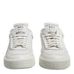 White Miami Leather Low Top Sneakers Shoes