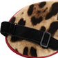 Brown Leopard Print Silk Women Accessory Sleep Eye Mask