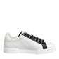 Black White Leather Portofino Sneaker Shoes