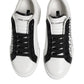 Black White Leather Portofino Sneaker Shoes