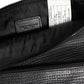 Black Palmellato Leather Logo Plaque Shoulder Borse Bag