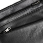 Black Palmellato Leather Logo Plaque Shoulder Borse Bag