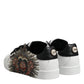 White Leather Portofino Lace Up Sneakers Shoes