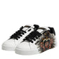 White Leather Portofino Lace Up Sneakers Shoes