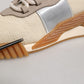 Beige Lace Up Low Top NS1 Men Sneakers Shoes