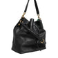 Black Leather Shoulder Crossbody Bucket Women Borse Bag