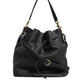 Black Leather Shoulder Crossbody Bucket Women Borse Bag