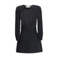 Sablè mini Dress with cut nude back
