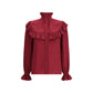 Silk Blouse with ruffles