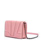 Pink GT patent leather bag with chain