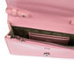 Pink GT patent leather bag with chain