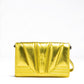 Metal Yellow GT patent leather bag with chain
