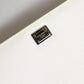White Leather Logo Plaque Zip Around Continental Wallet